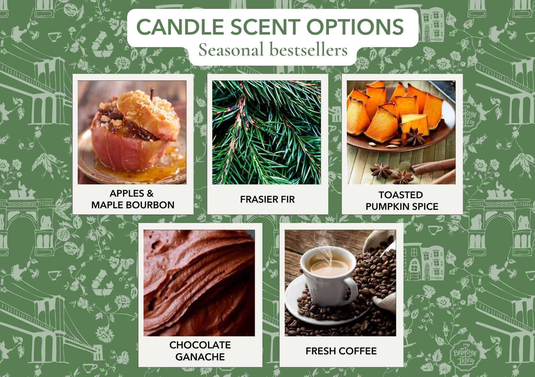 Candle scents list for upcycling your vintage teacups & more – The Brooklyn Teacup