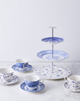 The Curated Blue & White 3-Tier Tray