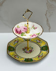 American Beauty Garden: Two - Tiered Tray | The Brooklyn Teacup - The Brooklyn Teacup