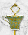 Aynsley Metallic Bouquets Teacup Stand | The Brooklyn Teacup - The Brooklyn Teacup