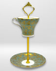 Aynsley Metallic Bouquets Teacup Stand | The Brooklyn Teacup - The Brooklyn Teacup