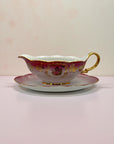 Bavarian Courting Couple Gravy Boat with Underplate | The Brooklyn Teacup - The Brooklyn Teacup