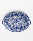 Blue & White Oval Serving Bowl (~9") | The Brooklyn Teacup - The Brooklyn Teacup
