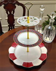 Candy Cane Classic Three - Tier Tray | The Brooklyn Teacup - The Brooklyn Teacup
