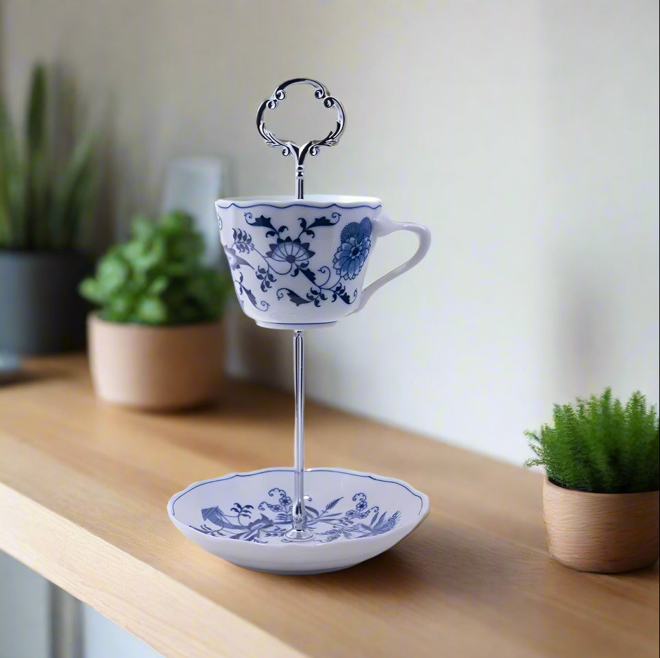 Tea Party Snack Stand ft. Blue and White Transferware China – The