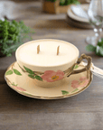 Desert Rose Teacup Candle | The Brooklyn Teacup - The Brooklyn Teacup