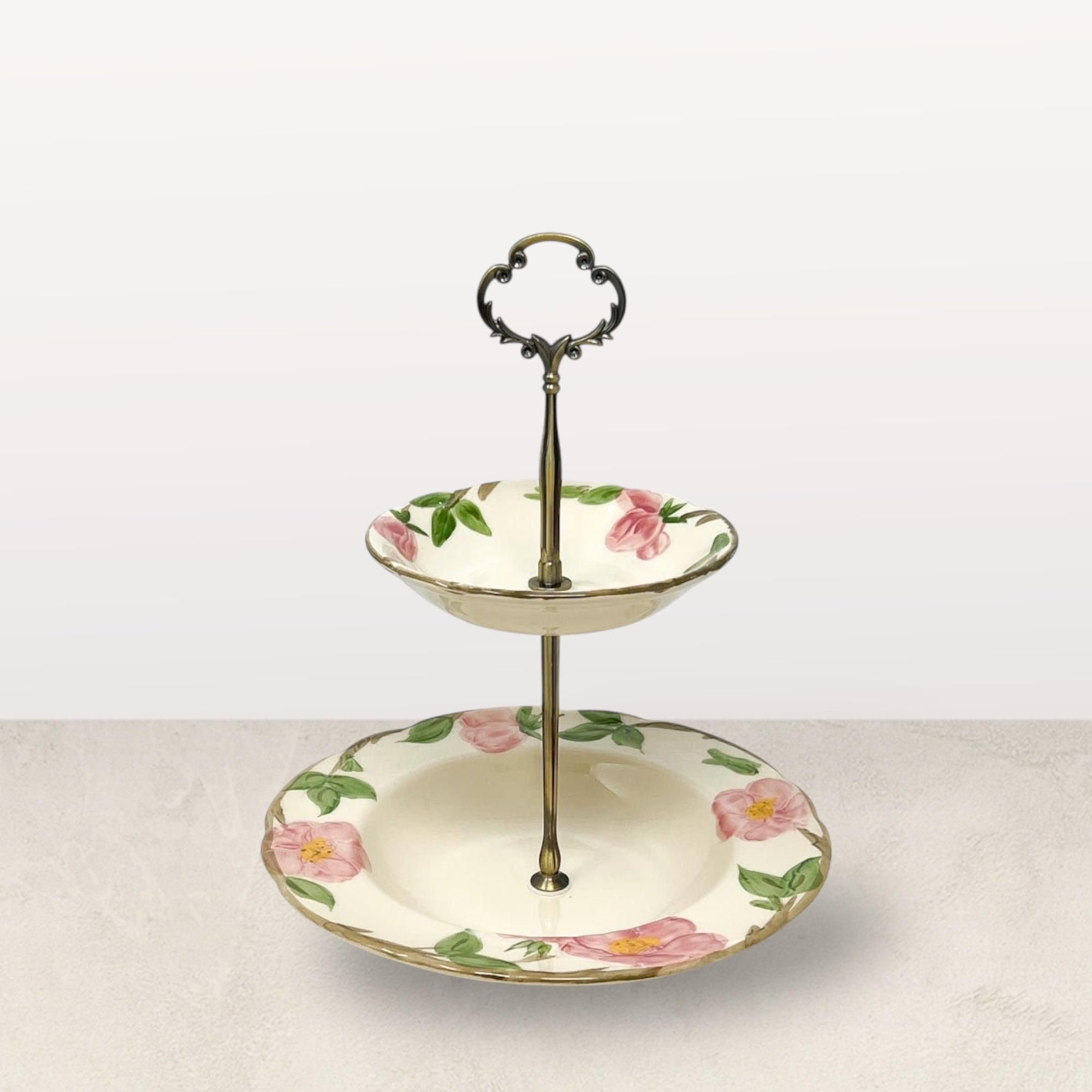Vintage Franciscan Desert Rose | Tiered Trays & Display Stands