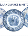 Gracious Blue & White Dinner Plates (Set of 4) | The Brooklyn Teacup - The Brooklyn Teacup