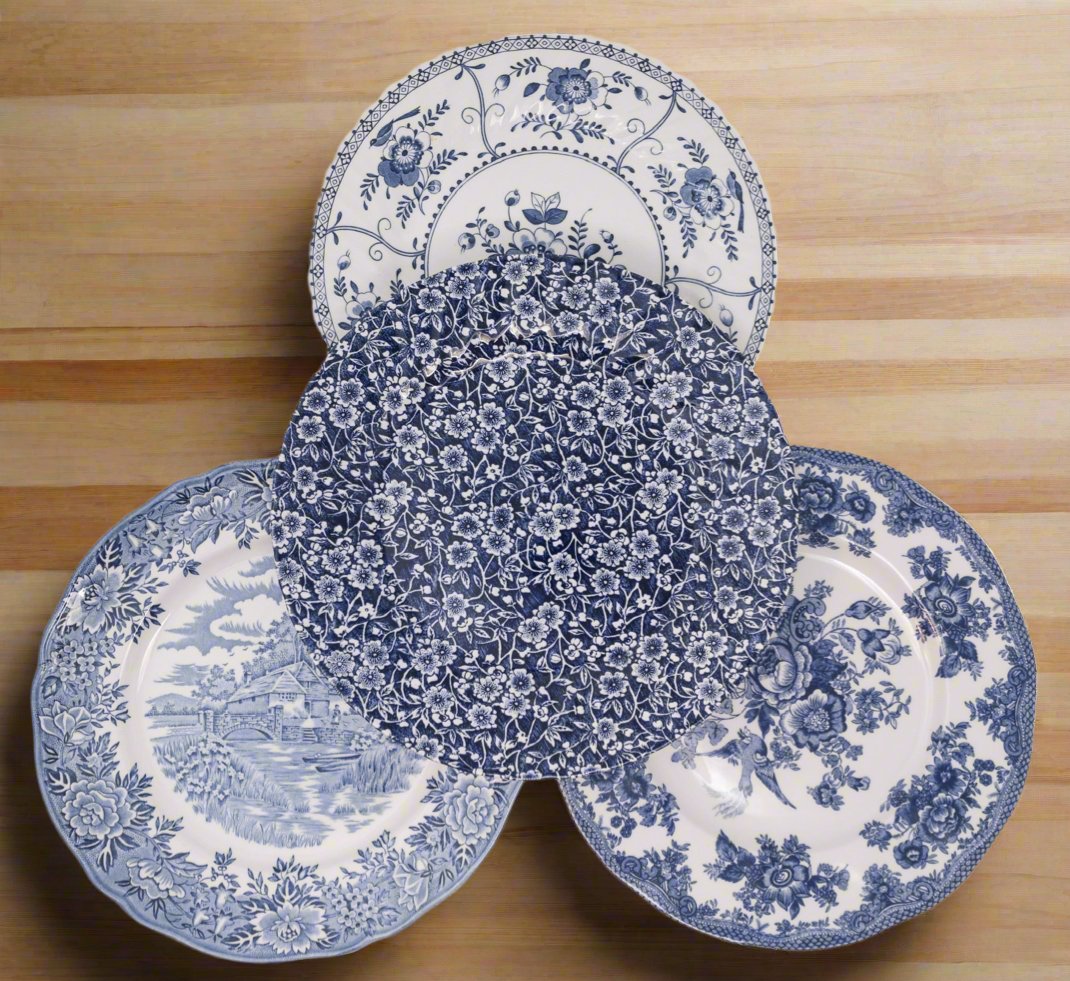 Blue and White Dinner Plates – The Brooklyn Teacup