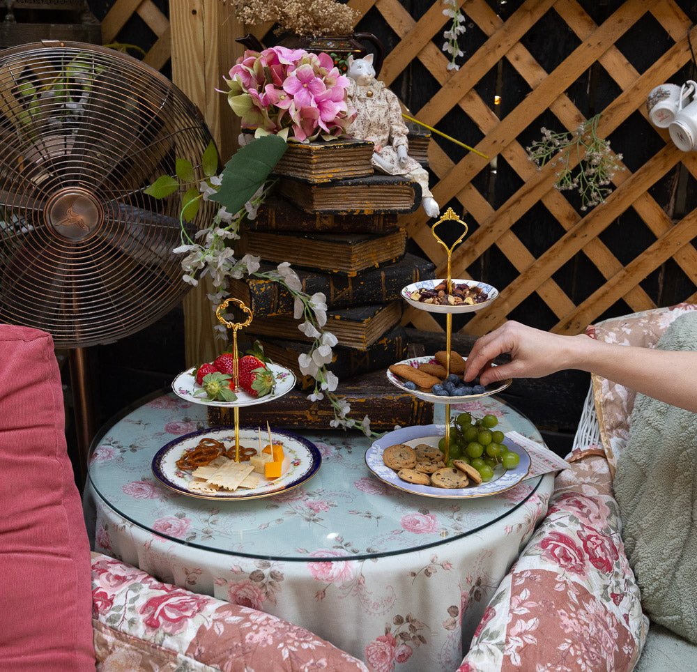 Halsey 2 Tier Tray | The Brooklyn Teacup - The Brooklyn Teacup