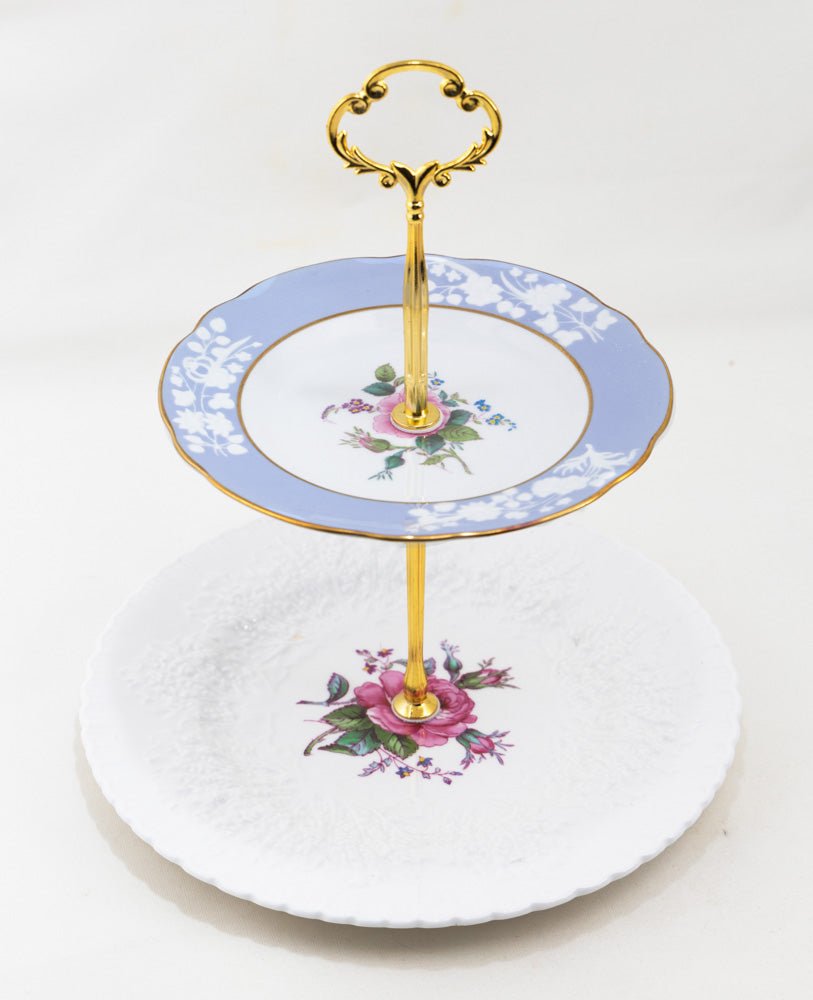 Halsey 2 Tier Tray | The Brooklyn Teacup - The Brooklyn Teacup