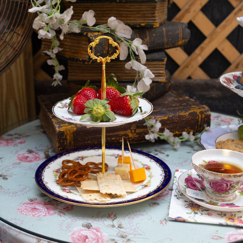 Halsey 2 Tier Tray | The Brooklyn Teacup - The Brooklyn Teacup