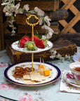 Halsey 2 Tier Tray | The Brooklyn Teacup - The Brooklyn Teacup