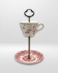 Meakin Courtship x Churchill Pink Toile Teacup Stand | The Brooklyn Teacup - The Brooklyn Teacup