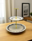 Metropolitan 2 Tier Tray | The Brooklyn Teacup - The Brooklyn Teacup