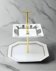 Metropolitan 2 Tier Tray | The Brooklyn Teacup - The Brooklyn Teacup