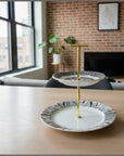 Metropolitan 2 Tier Tray | The Brooklyn Teacup - The Brooklyn Teacup