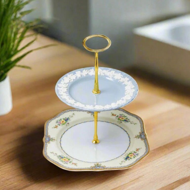 Myrtle 2 Tier Tray | The Brooklyn Teacup - The Brooklyn Teacup