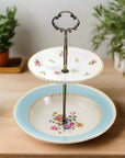 Poplar 2 Tier Tray | The Brooklyn Teacup - The Brooklyn Teacup