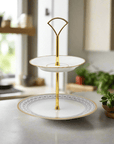Roebling 2 Tier Tray | The Brooklyn Teacup - The Brooklyn Teacup