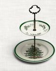 Spode Christmas Tree Two-Tiered Tray | The Brooklyn Teacup - The Brooklyn Teacup
