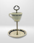 Spode Fleur de Lis x Fishs Eddy Skyline Teacup Stand | The Brooklyn Teacup - The Brooklyn Teacup
