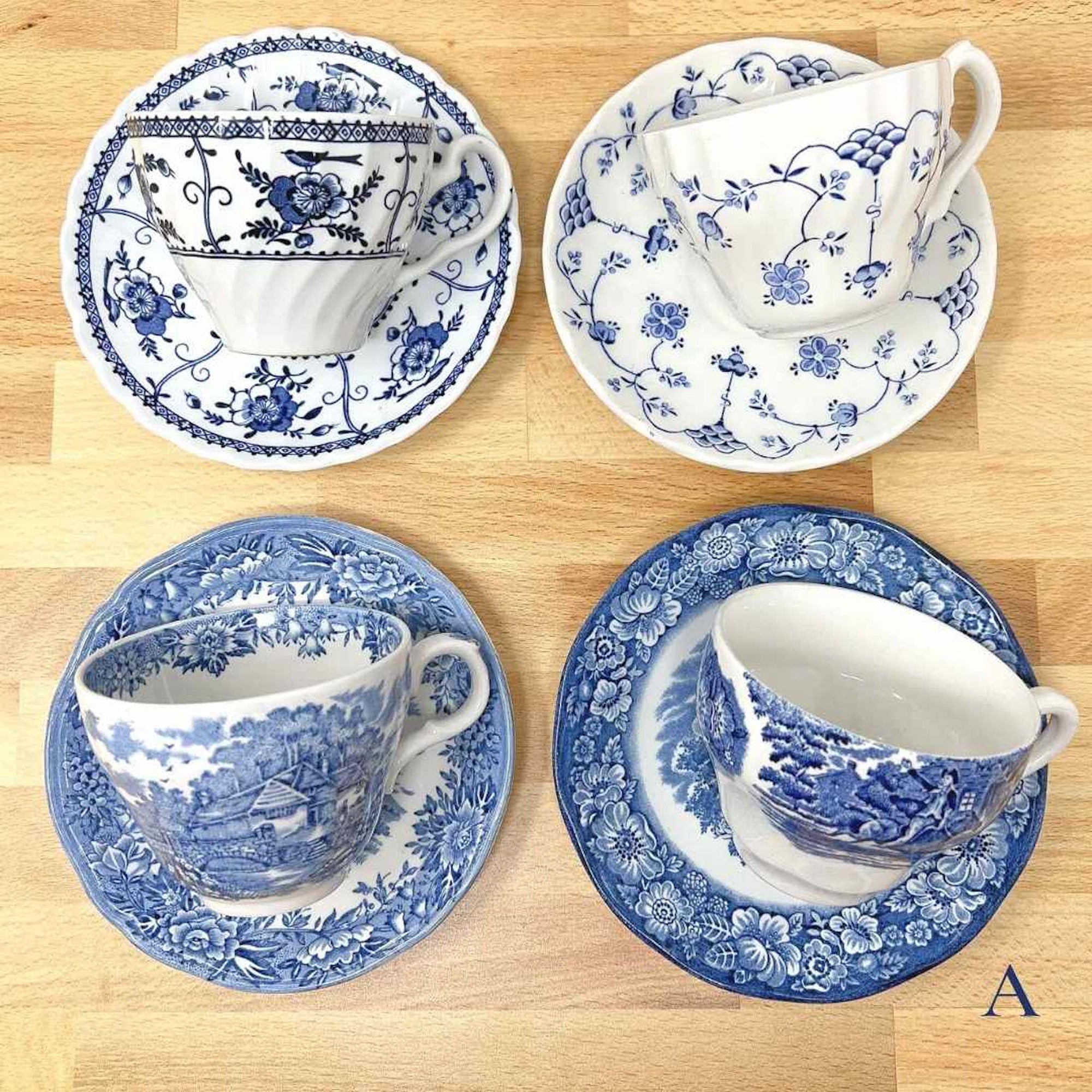 Eclectic Teacup &amp; Saucer Set | Assorted - The Brooklyn Teacup