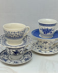 Floral Teacups & Saucers (Set of 4) | The Brooklyn Teacup - The Brooklyn Teacup