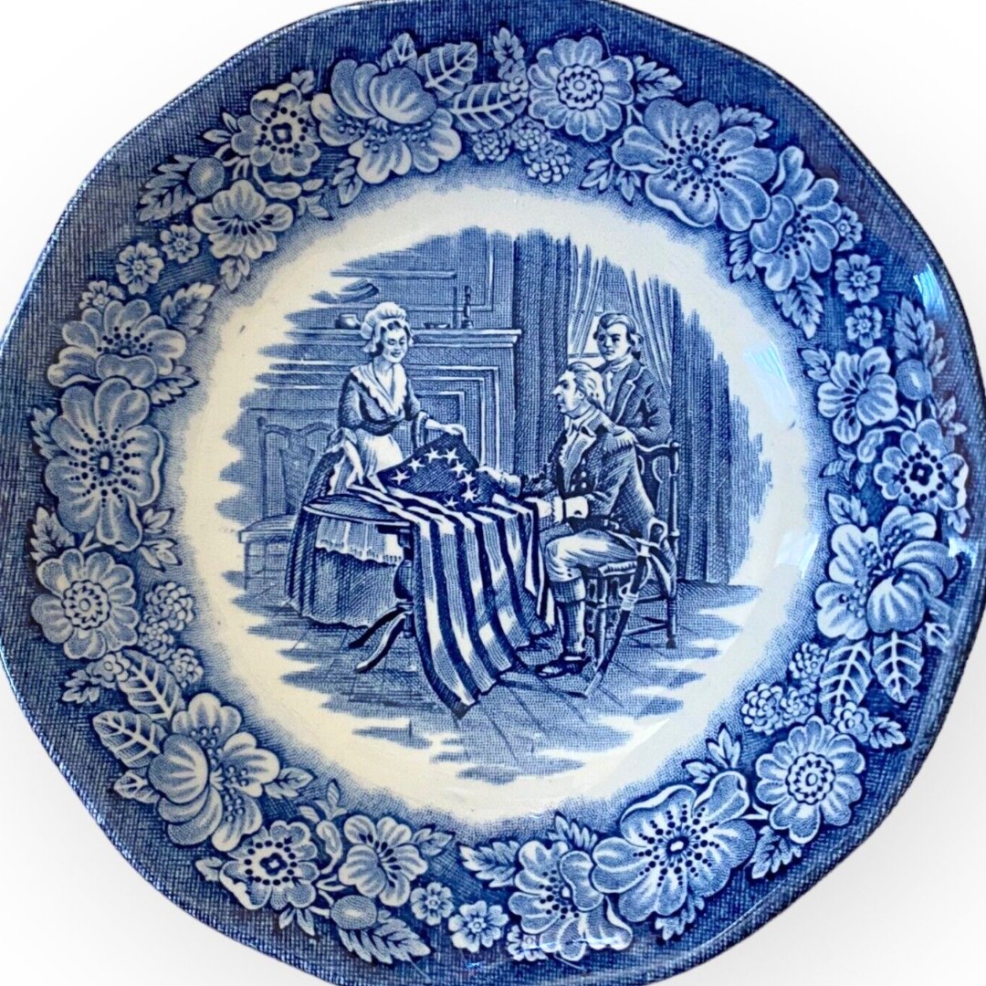 The Origins of the Iconic Liberty Blue China Pattern - The Brooklyn Teacup