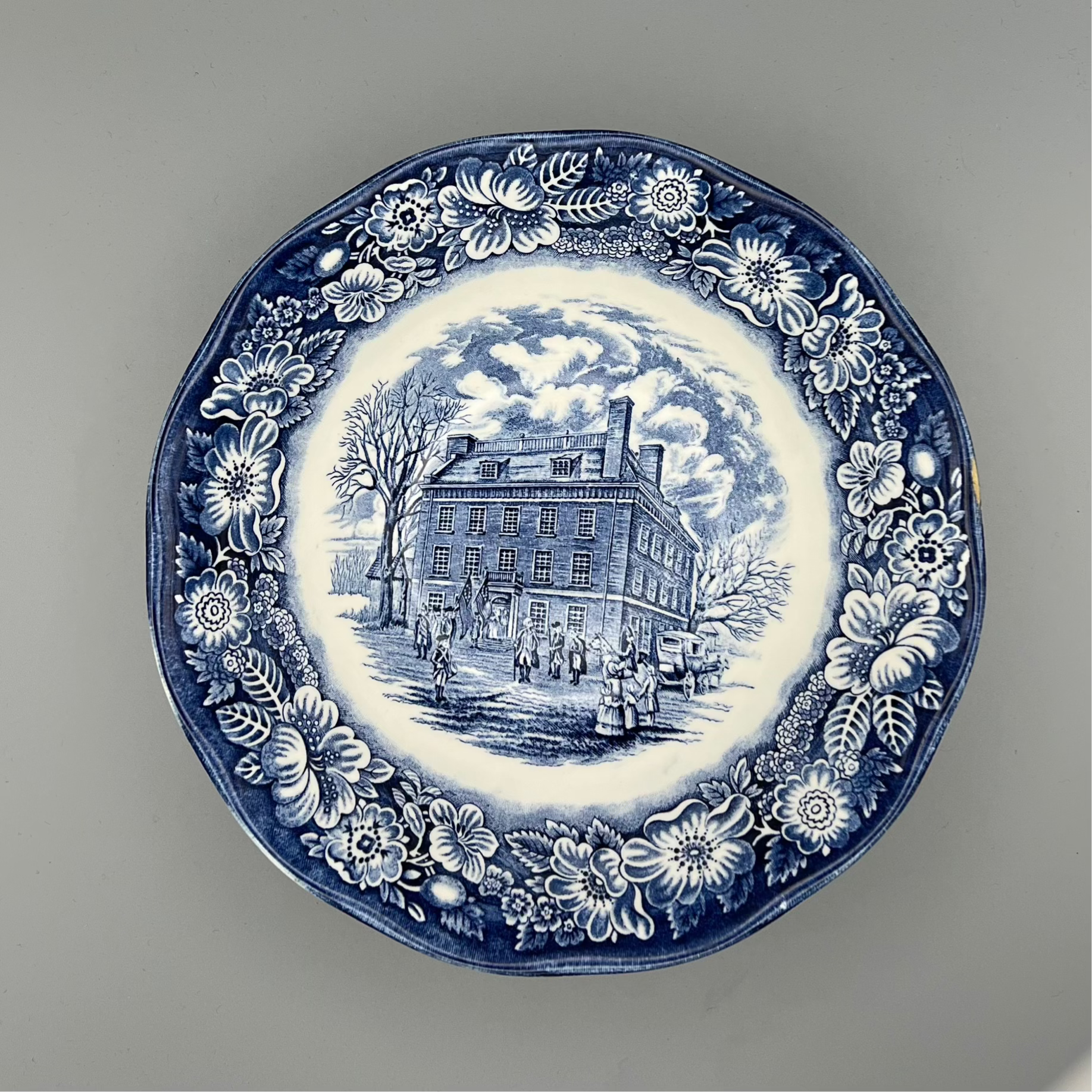 Mix/Match Blue &amp; White Serving Bowls  (8”)