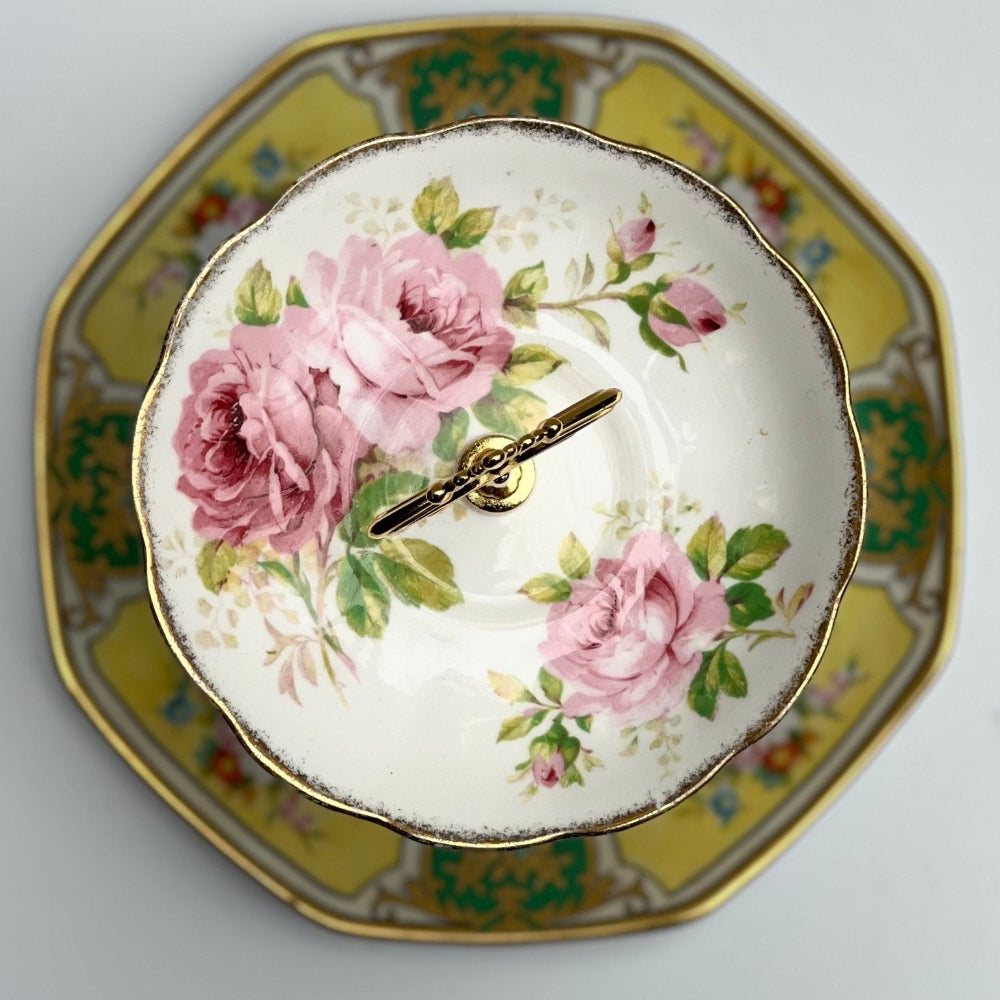 American Beauty Garden: Two - Tiered Tray | The Brooklyn Teacup - The Brooklyn Teacup