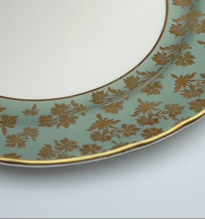 Aynsley Teal Metallic x Royal Doulton Covington Two - Tiered Tray | The Brooklyn Teacup - The Brooklyn Teacup