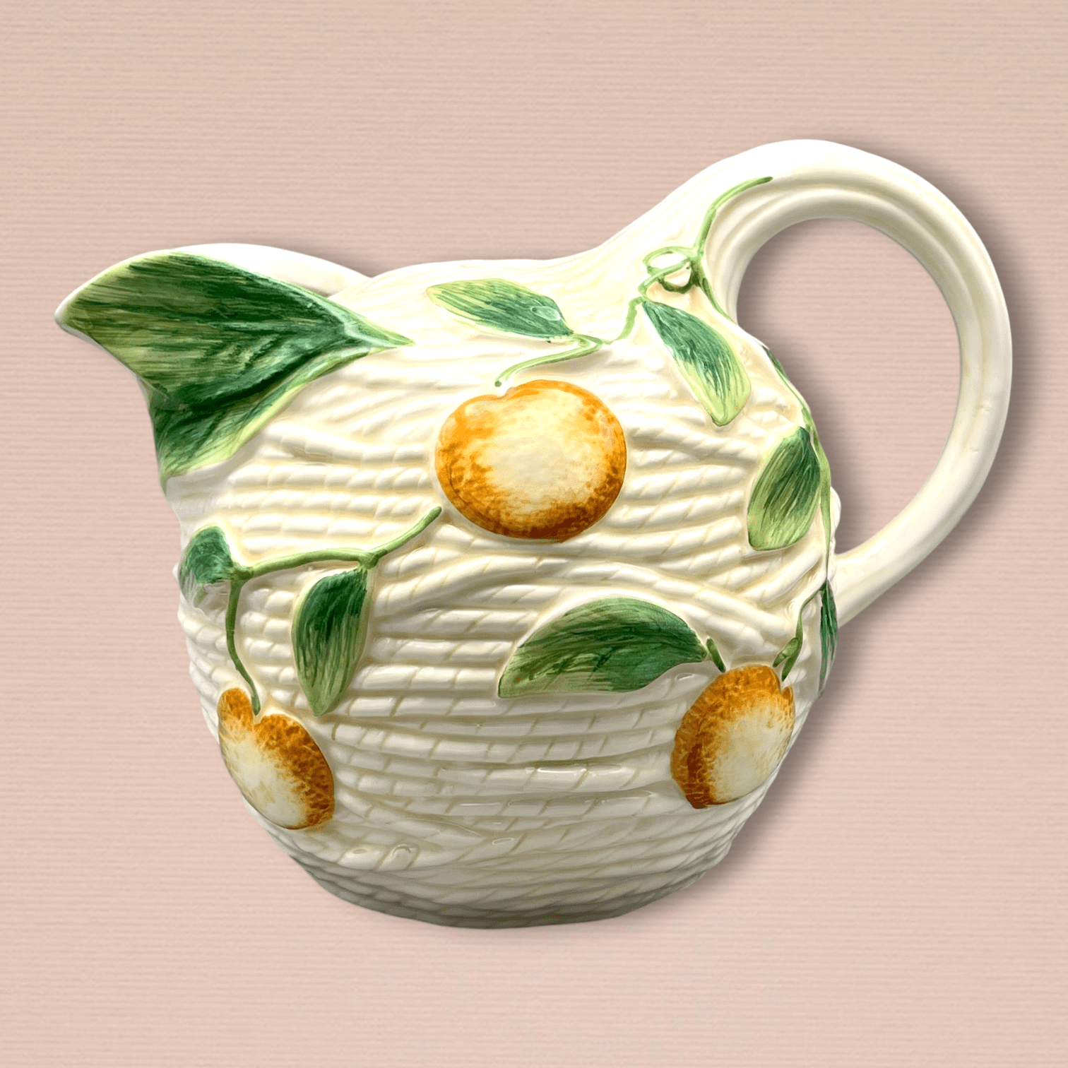 Basketweave Rope Ceramic Pitcher | The Brooklyn Teacup - The Brooklyn Teacup