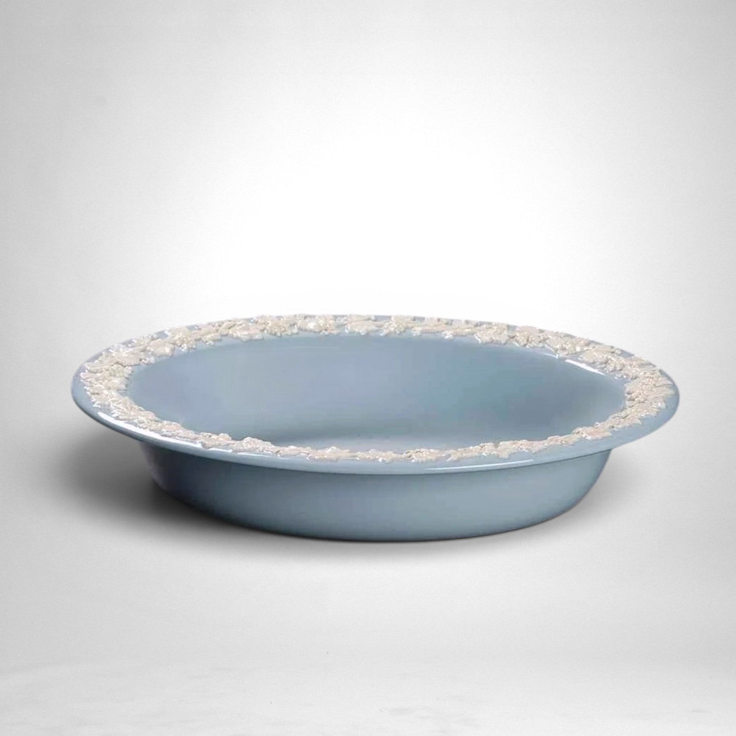 Blue Queensware Oval Serving Bowl | The Brooklyn Teacup - The Brooklyn Teacup