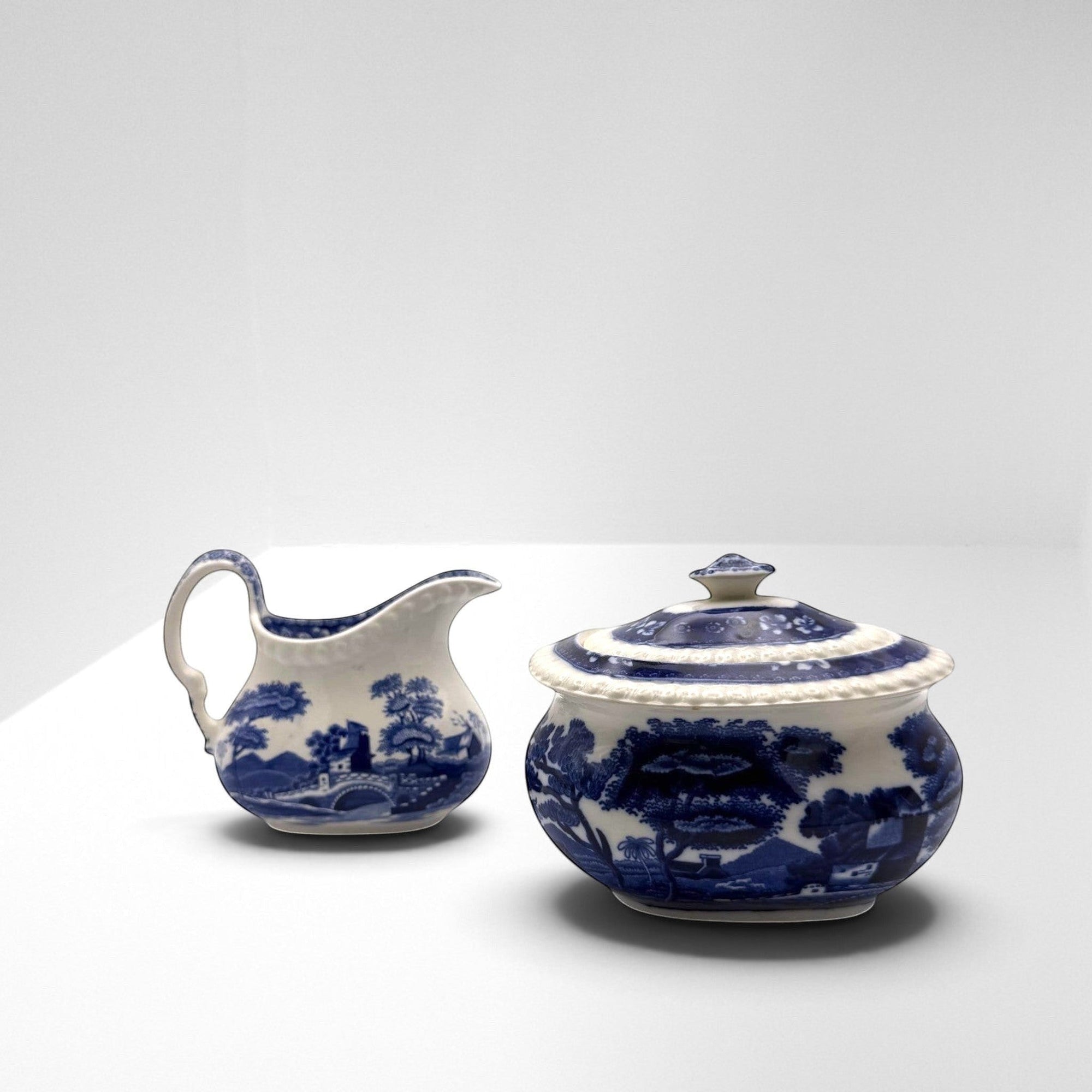 Blue &amp; White Cream and Sugar Sets | The Brooklyn Teacup - The Brooklyn Teacup