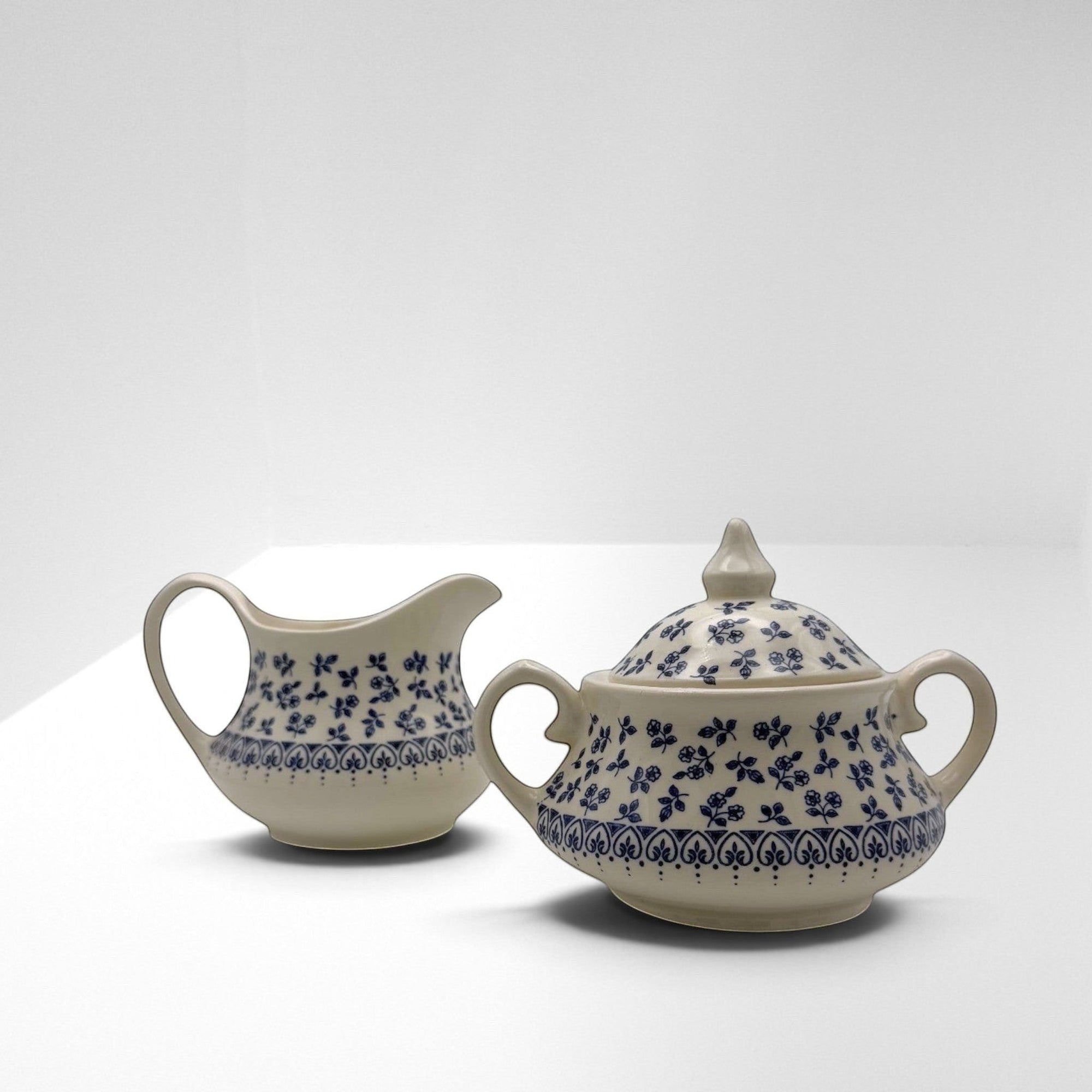 Blue &amp; White Cream and Sugar Sets | The Brooklyn Teacup - The Brooklyn Teacup