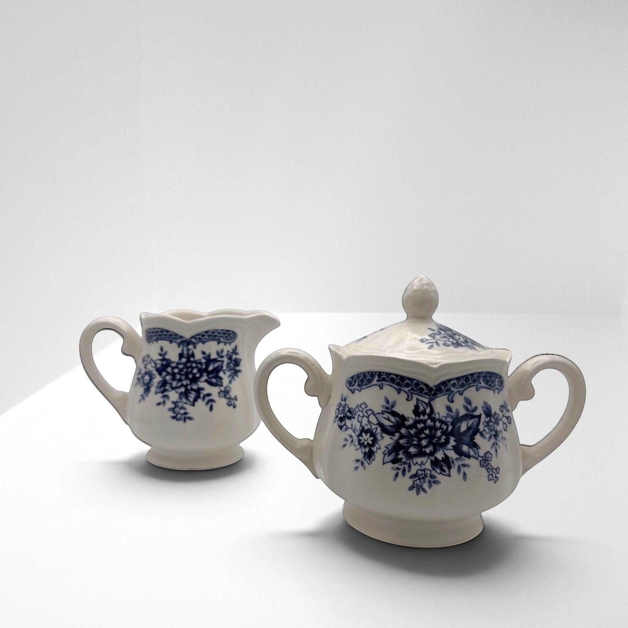 Blue &amp; White Cream and Sugar Sets | The Brooklyn Teacup - The Brooklyn Teacup