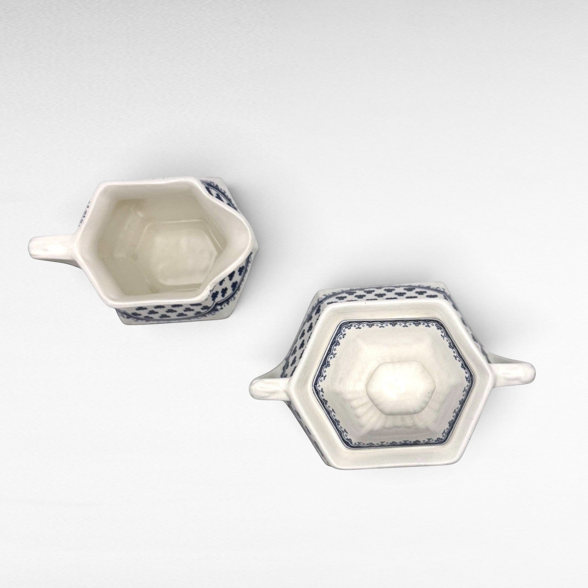 Blue &amp; White Cream and Sugar Sets | The Brooklyn Teacup - The Brooklyn Teacup