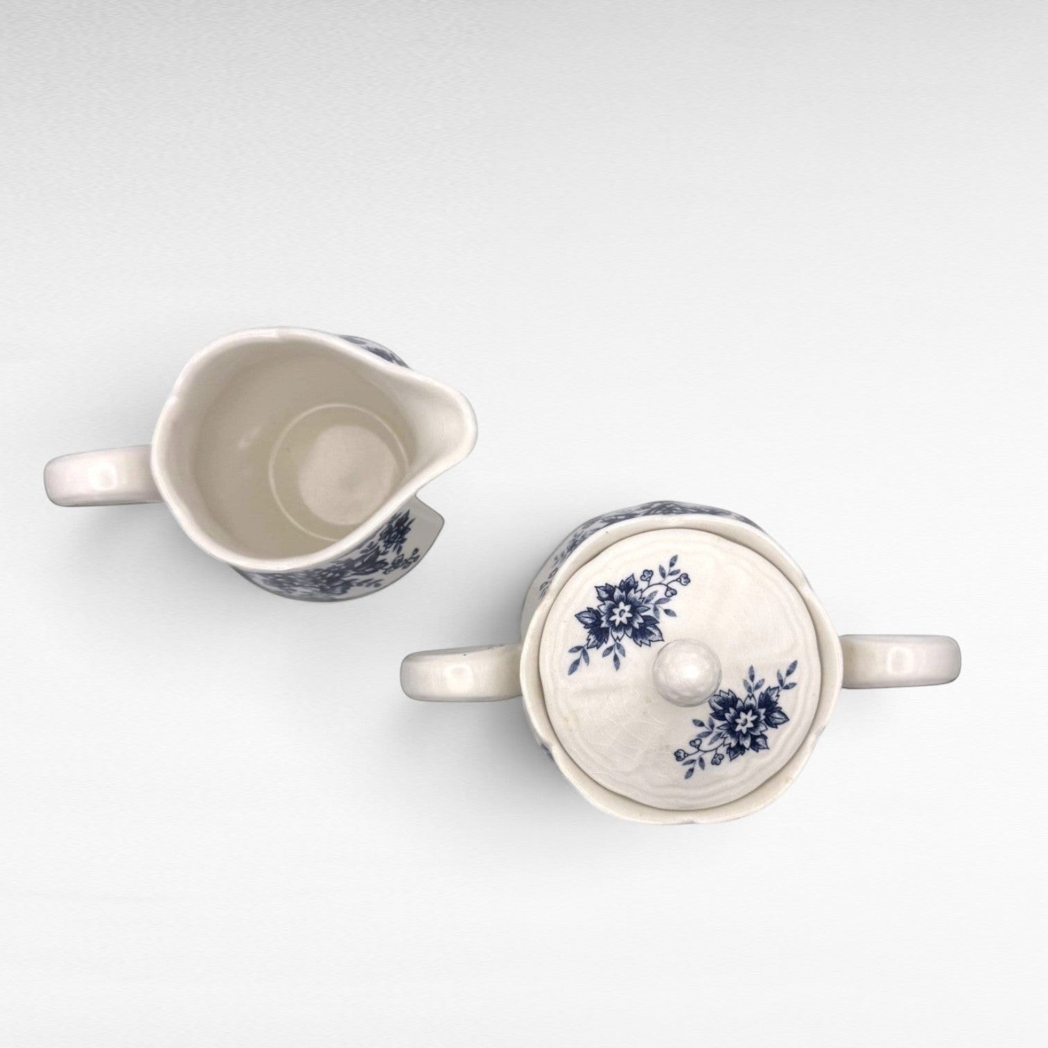 Blue &amp; White Cream and Sugar Sets | The Brooklyn Teacup - The Brooklyn Teacup