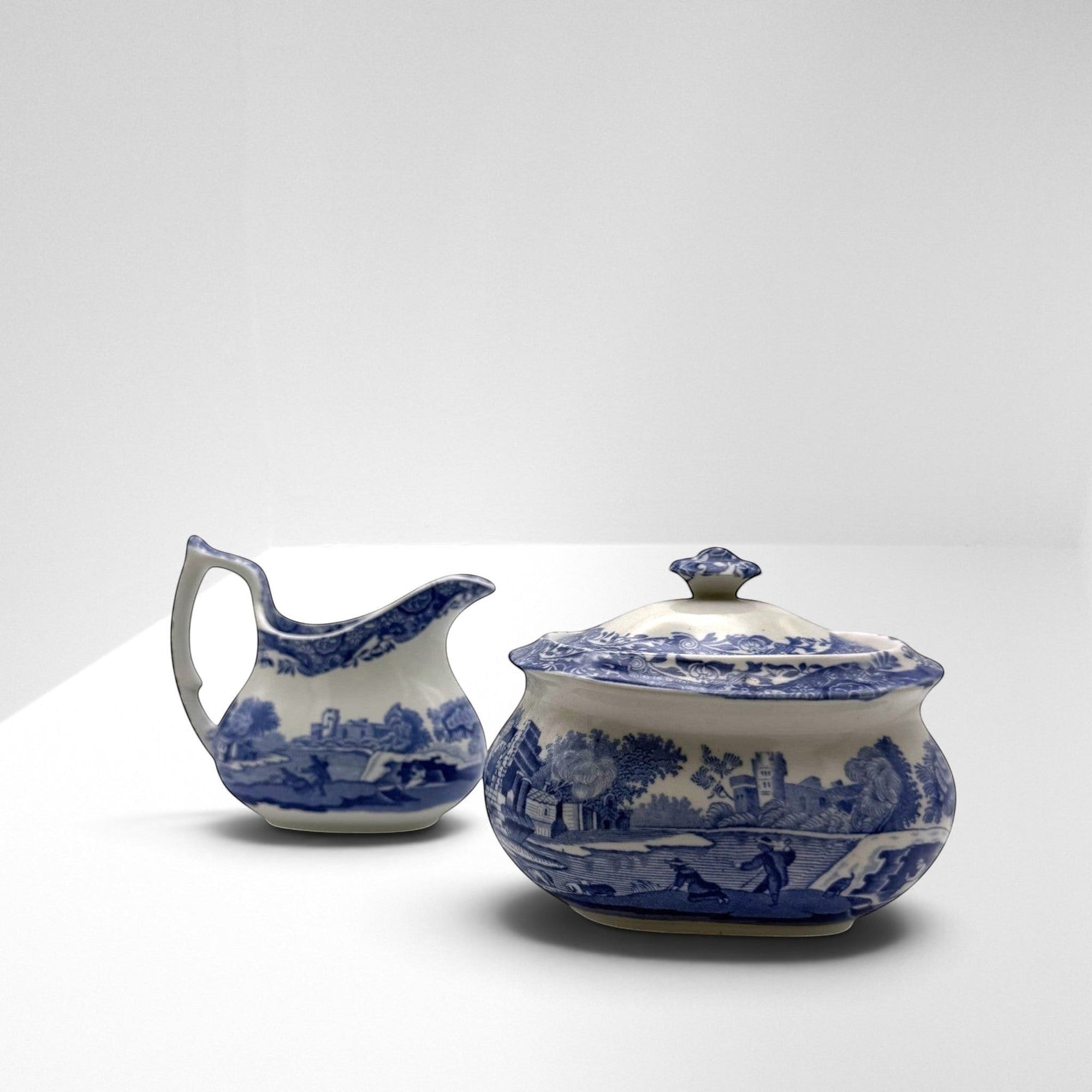 Blue &amp; White Cream and Sugar Sets | The Brooklyn Teacup - The Brooklyn Teacup