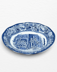 Blue & White Oval Serving Bowl (~9") | The Brooklyn Teacup - The Brooklyn Teacup
