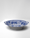Blue & White Oval Serving Bowl (~9") | The Brooklyn Teacup - The Brooklyn Teacup