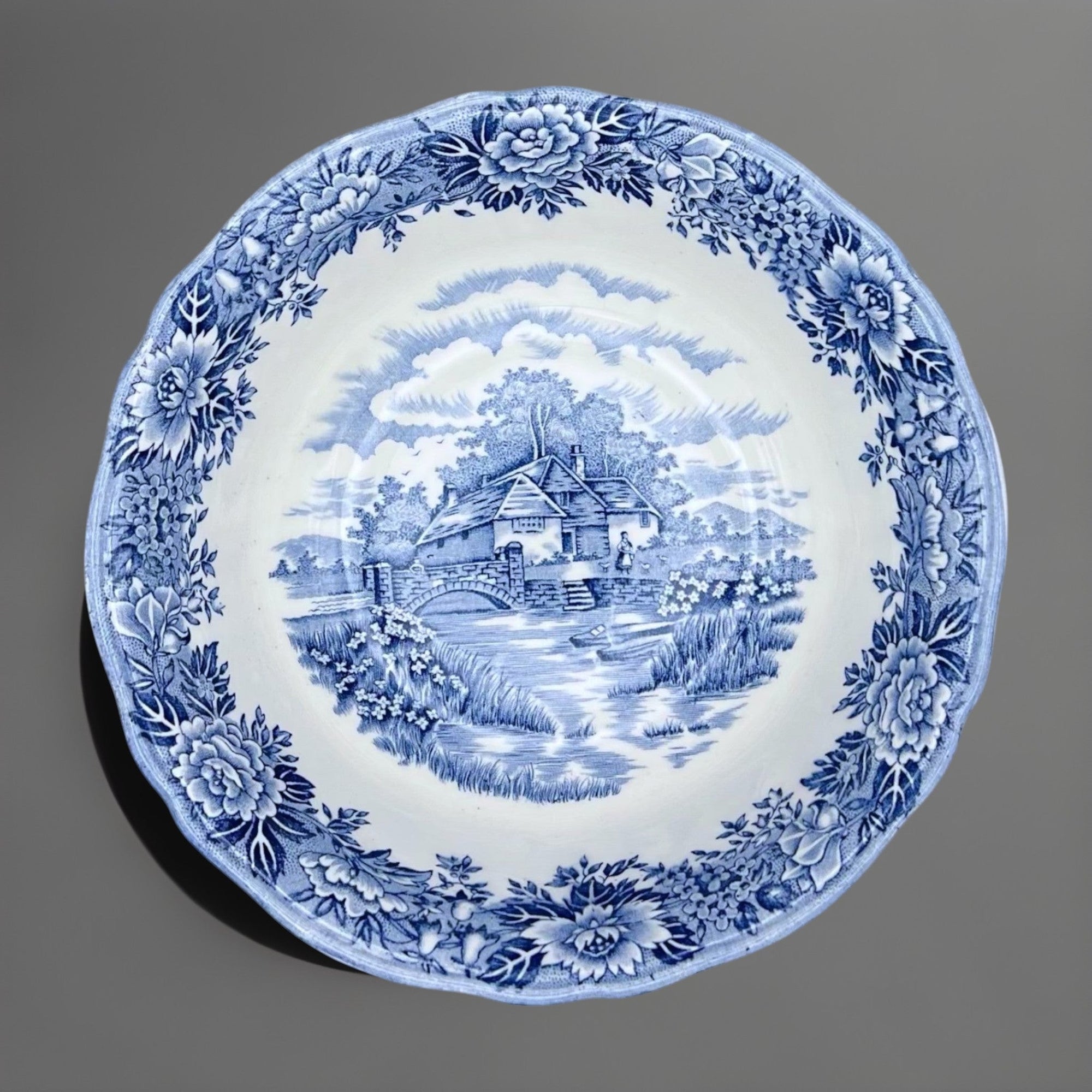Blue &amp; White Serving Bowls (~8.25”) | The Brooklyn Teacup - The Brooklyn Teacup