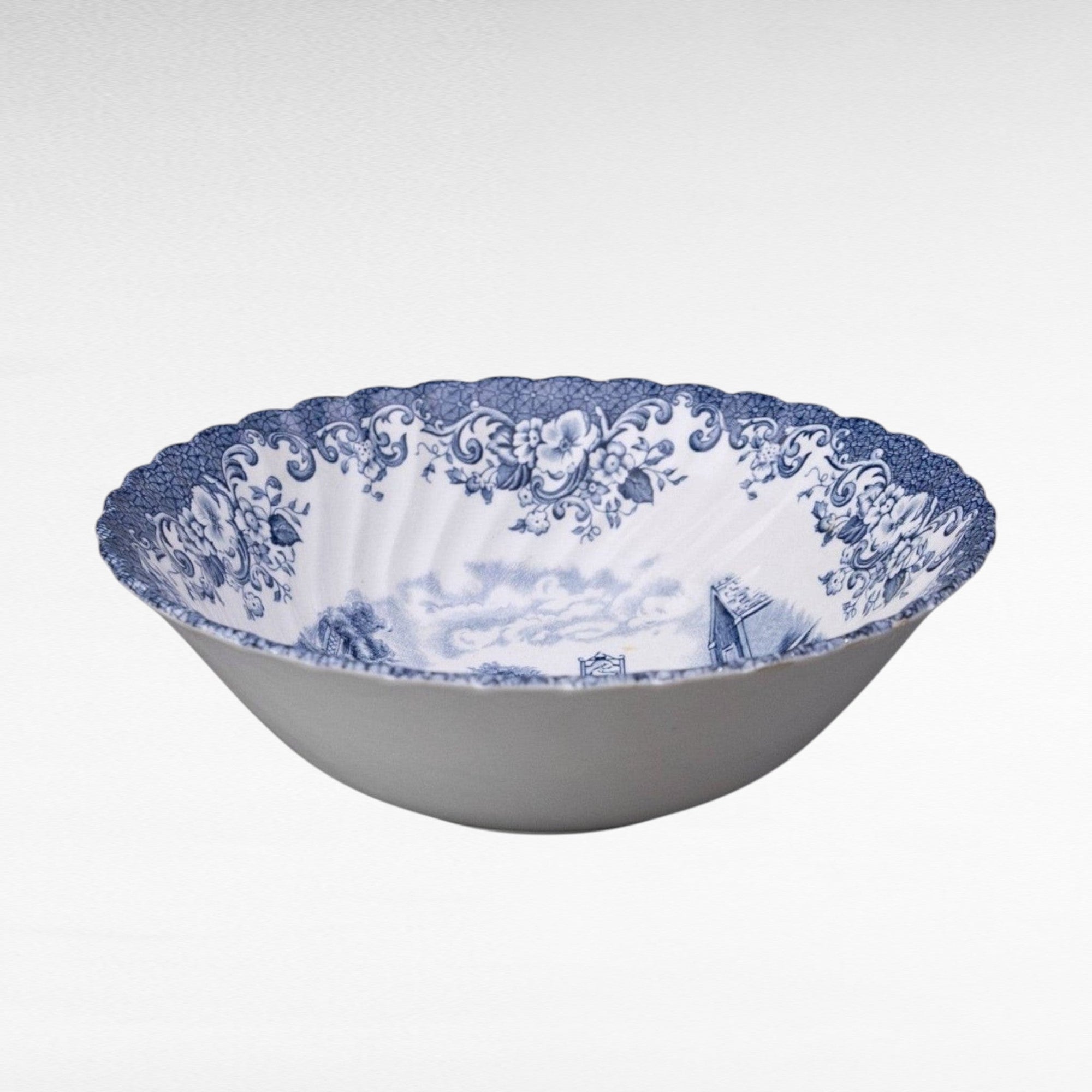 Blue & White Serving Bowls (~8.25”) | The Brooklyn Teacup - The Brooklyn Teacup