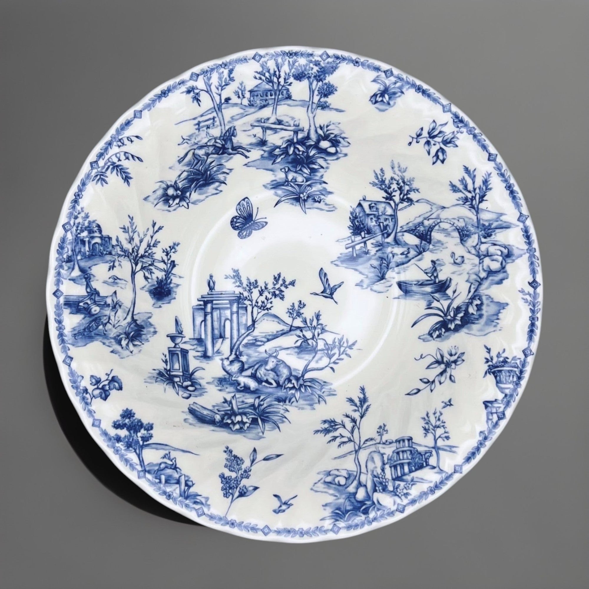 Blue & White Serving Bowls (~9.25") | The Brooklyn Teacup - The Brooklyn Teacup
