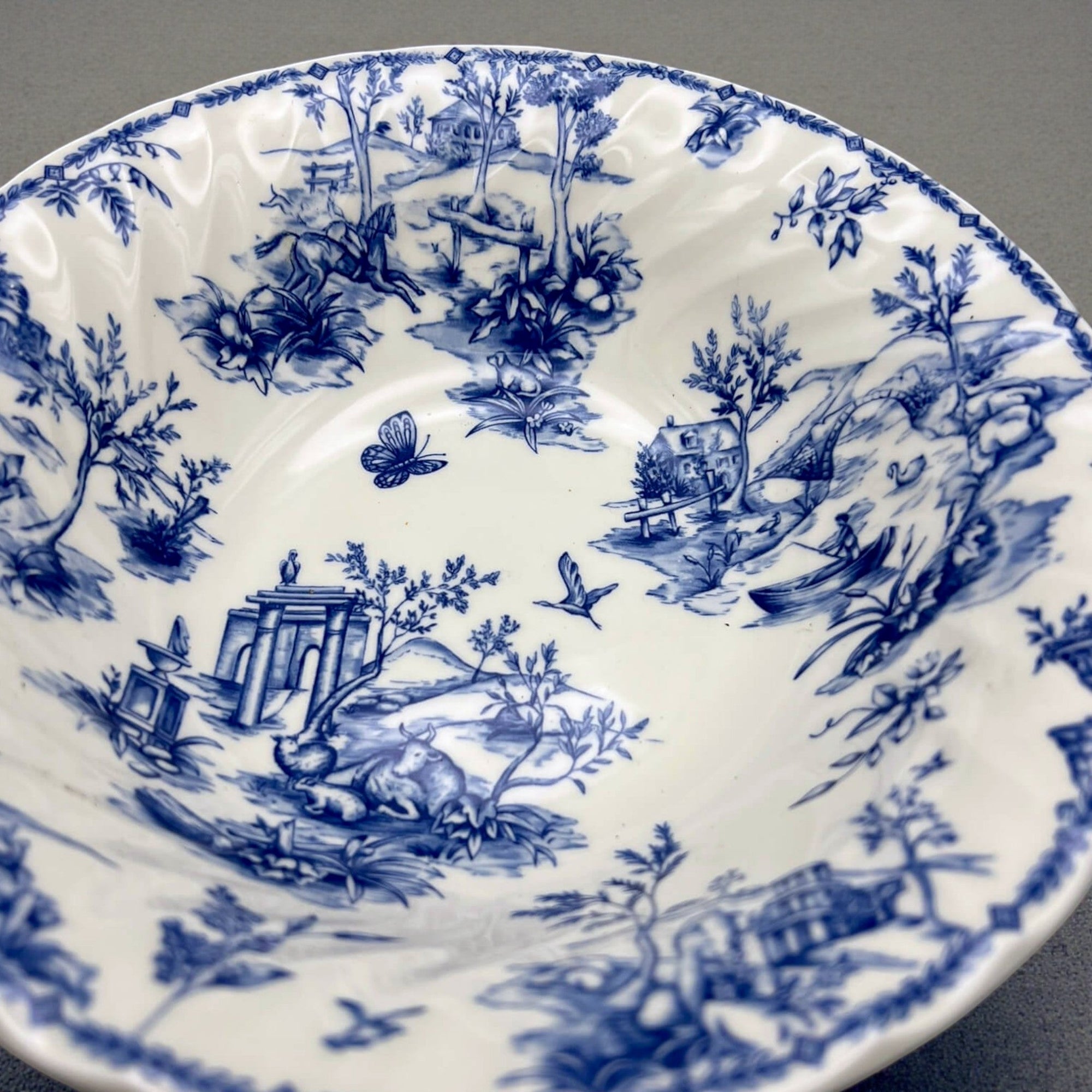 Blue & White Serving Bowls (~9.25") | The Brooklyn Teacup - The Brooklyn Teacup