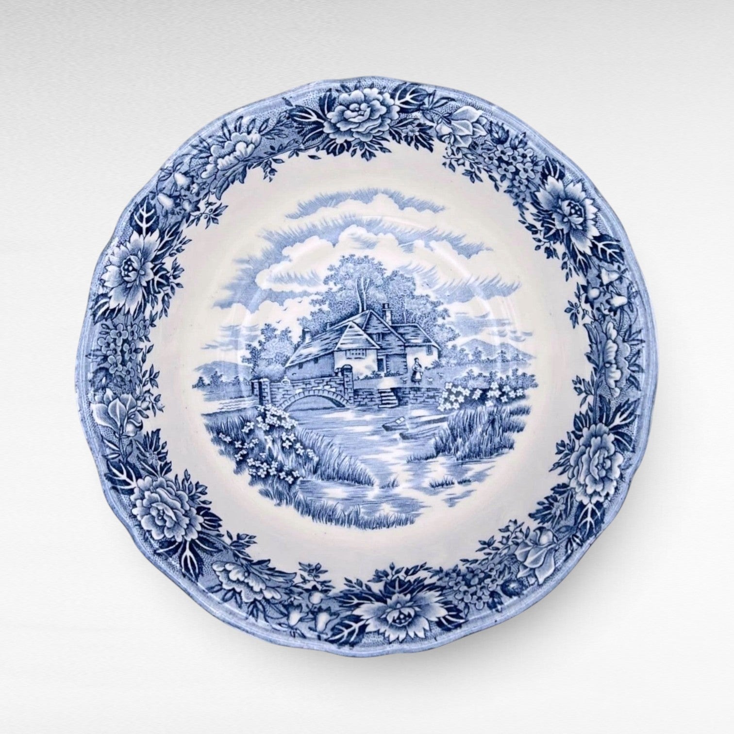 Blue &amp; White Serving Bowls (~9.25”) | The Brooklyn Teacup - The Brooklyn Teacup