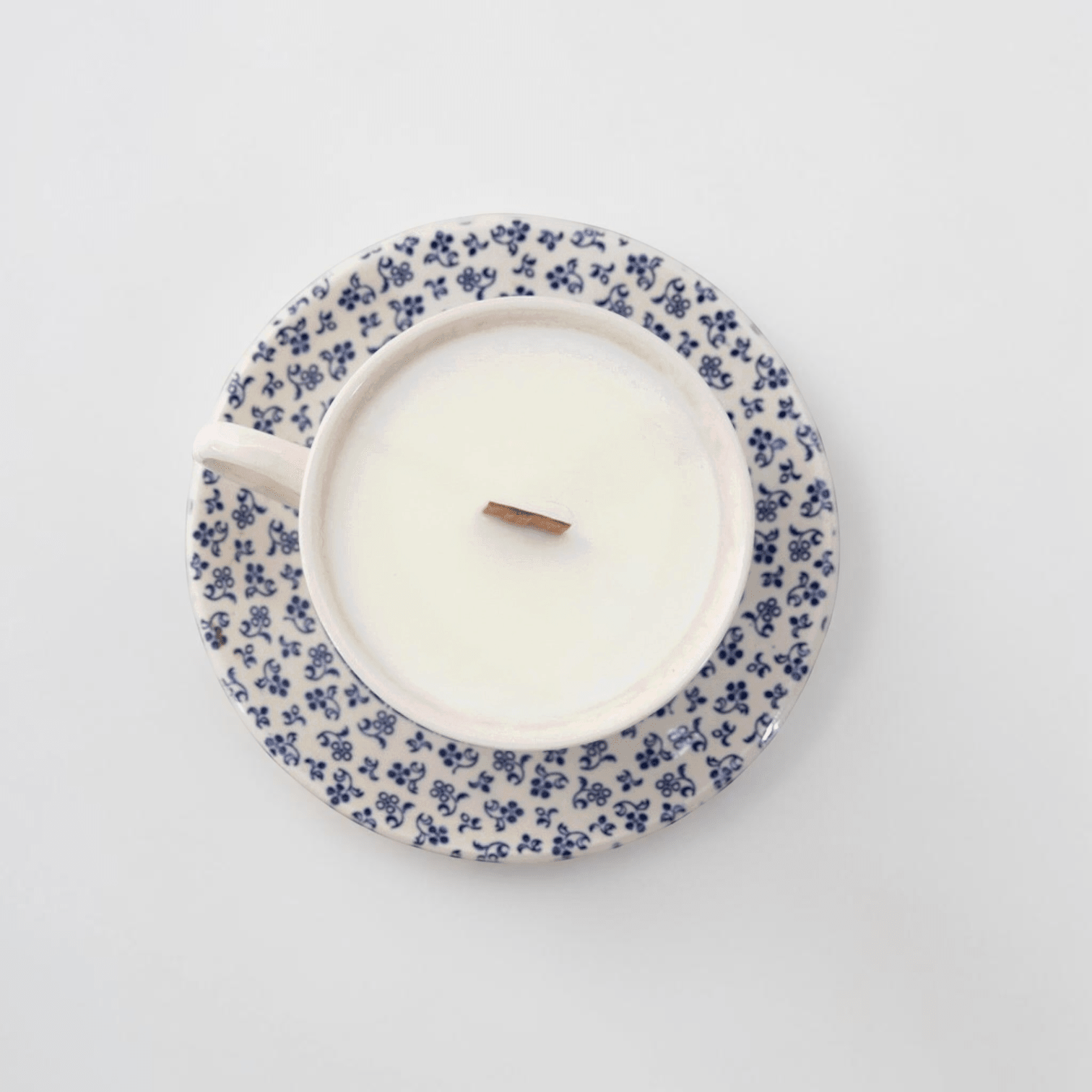 Blue &amp; White Teacup Candles | The Brooklyn Teacup - The Brooklyn Teacup