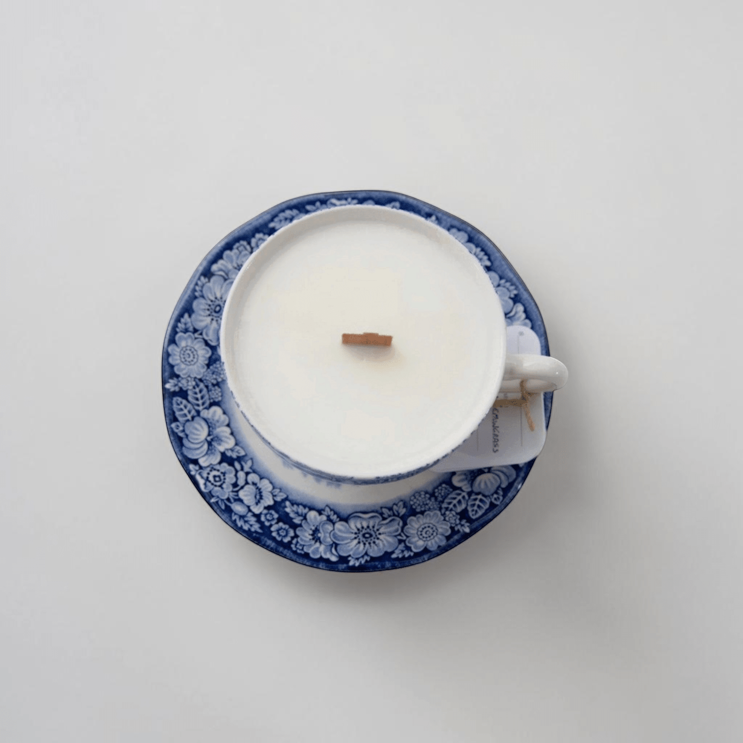 Blue &amp; White Teacup Candles | The Brooklyn Teacup - The Brooklyn Teacup