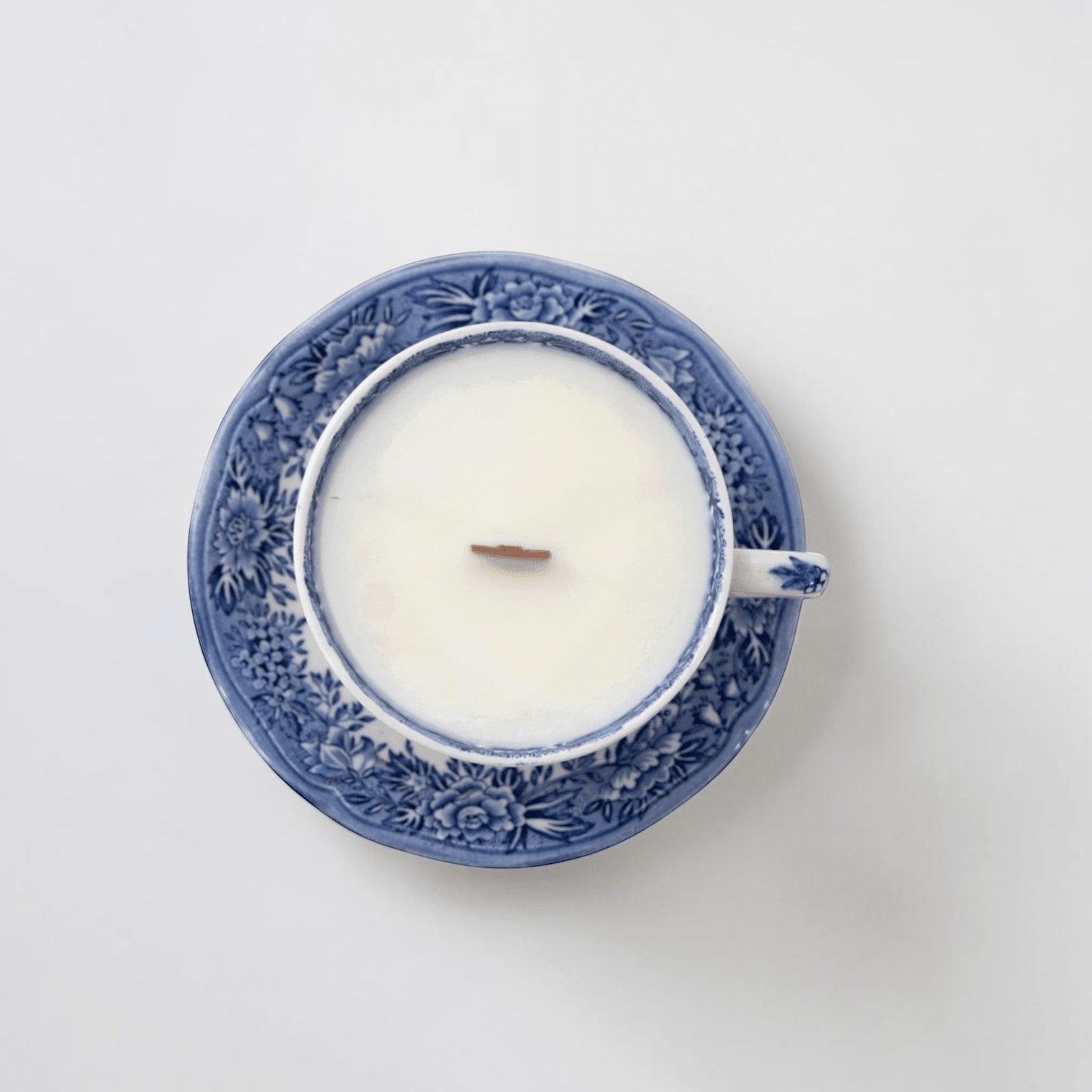 Blue &amp; White Teacup Candles | The Brooklyn Teacup - The Brooklyn Teacup